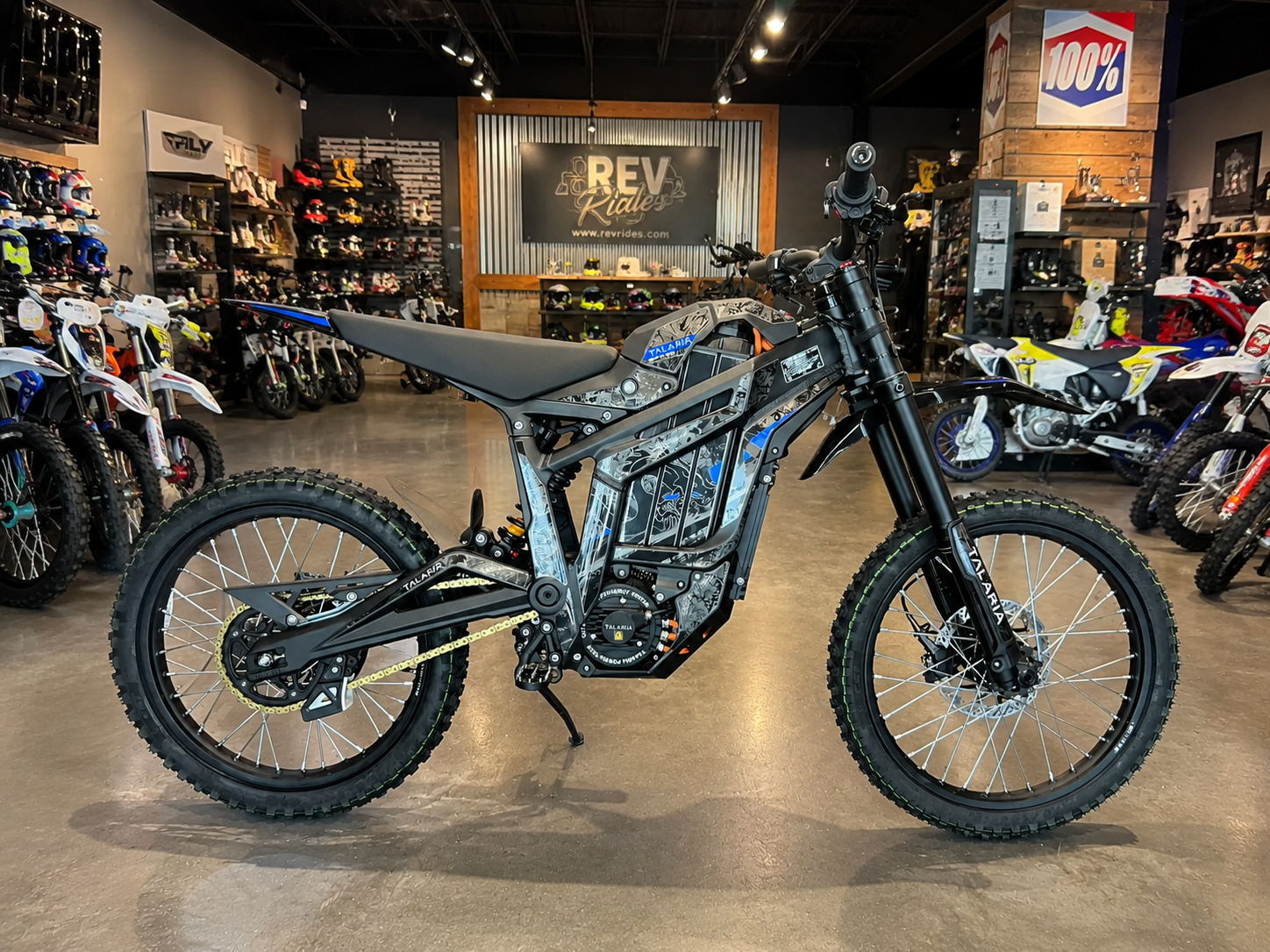 2025 Talaria MX5 Sting Pro – Blue Graphics